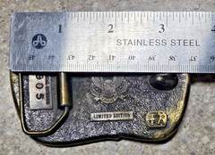 Vintage 1979 West n Wear Jean Front Belt Buckle Made in USA 905