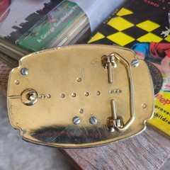 Vintage 1776-1976 Bicentennial Eisenhower Dollar Coin Denver Mint Belt Buckle