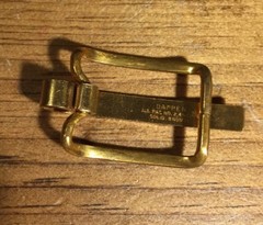 Vintage DAPPER Solid BRONZE Men’s Belt Buckle