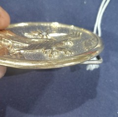 Gold Silver Eagle Western Belt Buckle for Men Metal Oval Textured Design