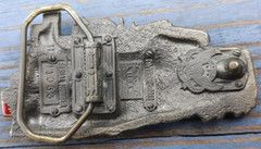 belt buckle 1983 Great American Buckle #9 train locomotive engine 3.5&Prime; long