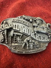 Arroyo Grande Buckle Co. American Oil Worker Belt Buckle 1989 LE 310/5000