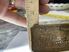 Western solid metal belt buckle