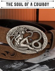 Western Cowboy Cowgirl Belt Buckle for Men women