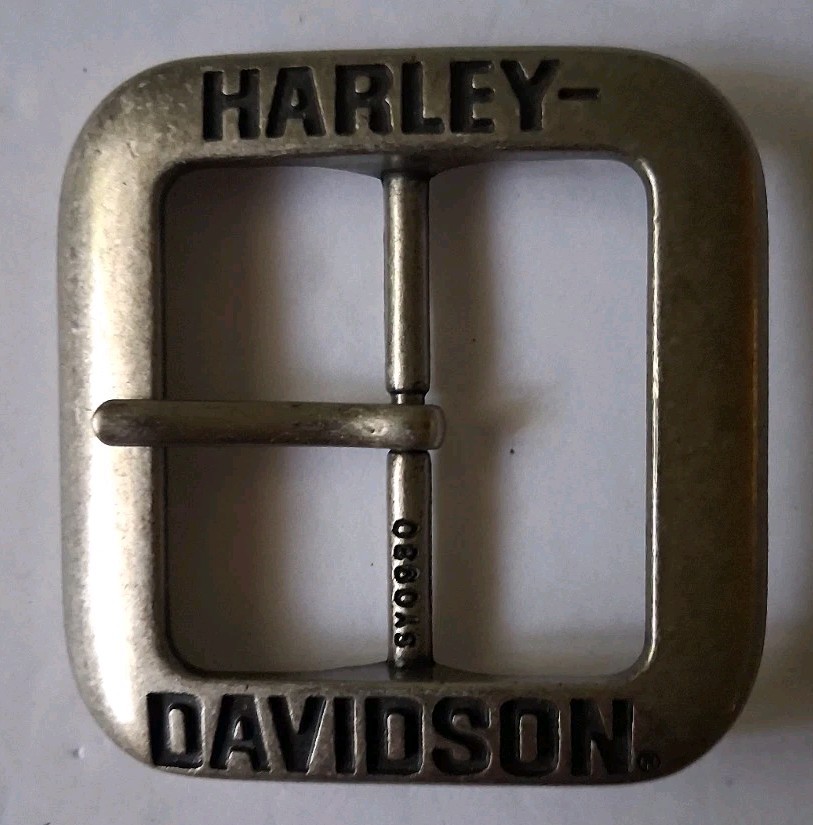 Harley Davidson Belt Buckle Nickel Silver Tone Does Not Come With Belt Strap