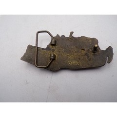 Vintage Brass Caterpillar Bulldozer Belt Buckle Baron Buckle 1976 Construction
