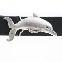 ChatGPT: Belt Buckle Dolphin Design Antique Silver Nautical Animal Print Oval Embossed