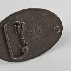 Vintage Oden ~ Brass Tone « Brian » Personalized Belt Buckle – Oval Retro Style