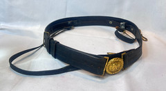 Vtg US Navy Officers Sword Belt And Buckle With Hangers Size 40 Meyer New York
