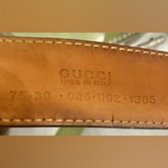 Beautiful Vintage Gucci Brown Suede Leather Belt