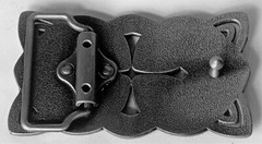 BELT BUCKLES Irish Celtic Knot Antiqued Silver Gray Rectangle Symbols Signs NWOT