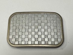 Tic Tac Toe Grey Wallpaper Pattern Buckle Down Brand Belt Buckle In Packaging