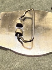 Vintage/undated Budweiser Beer belt buckle. 3.5&Prime; Wide.