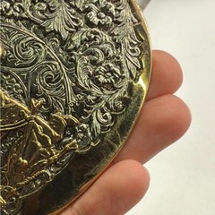 Award Design Medals Cowgirl Western Rodeo Belt Buckle Silver Gold 24KP