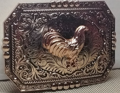 ROOSTER Western Cowboy Belt Buckle Hebilla Vaquera DE GALLO