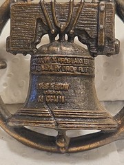 Liberty Bell Pass Stow Symbol of American independence Vintage Belt Buckle USA