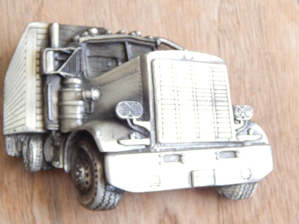 Vintage Semi-truck Belt Buckle