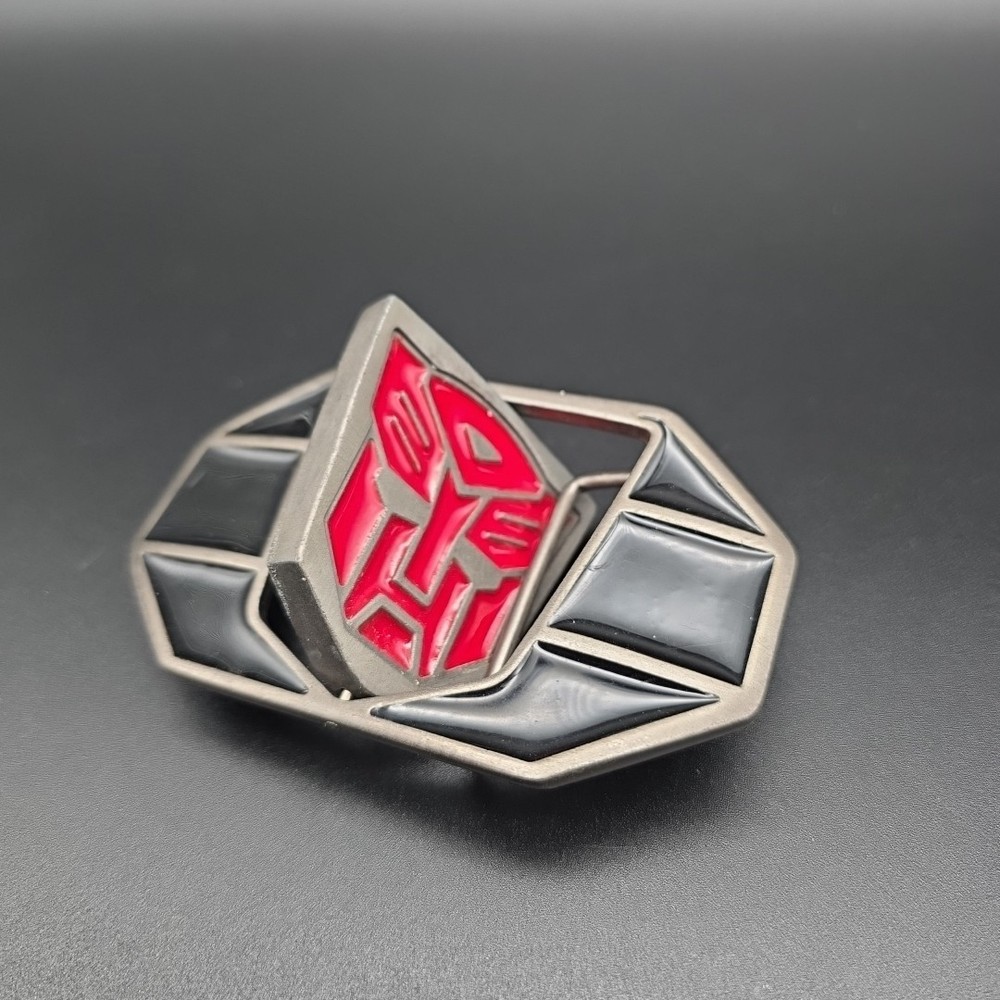Vintage Transformers Reversible Belt Buckle Red And Purple