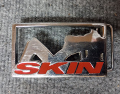 Skin Industries ICON chrome belt buckle trucker girl