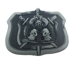 Men Women Gothic Tattoo Styles Halloween Party Costume Skull belt Buckle Metal