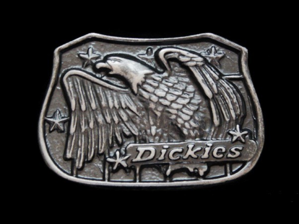 NE05120 REALLY NICE **DICKIES (BALD EAGLE & USA BADGE)** FASHION LABEL BUCKLE