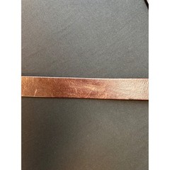 Cole Haan mens solid brass buckle brown leather belt old money preppy wedding