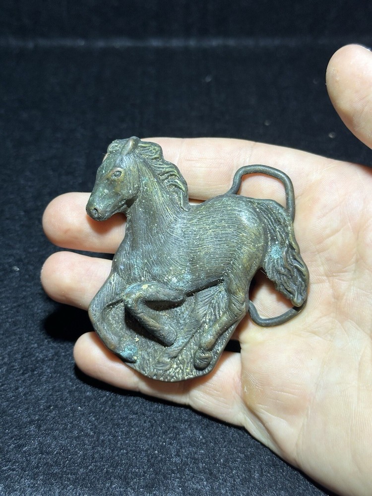 Vintage Unique Design Running Horse Western Cowboy Style Belt Buckle