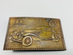 Vintage Lewis Buckles Chicago Mercedes Benz Cabriolet A Brass Belt Buckle