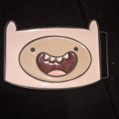Cartoon Network Adventure Time Finn Character Metal Clamp Belt Buckle, 1.5&Prime;