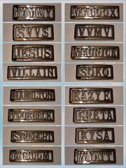 Personalized Custom Name Metal Belt Buckle -Put your name / word or# on a Buckle