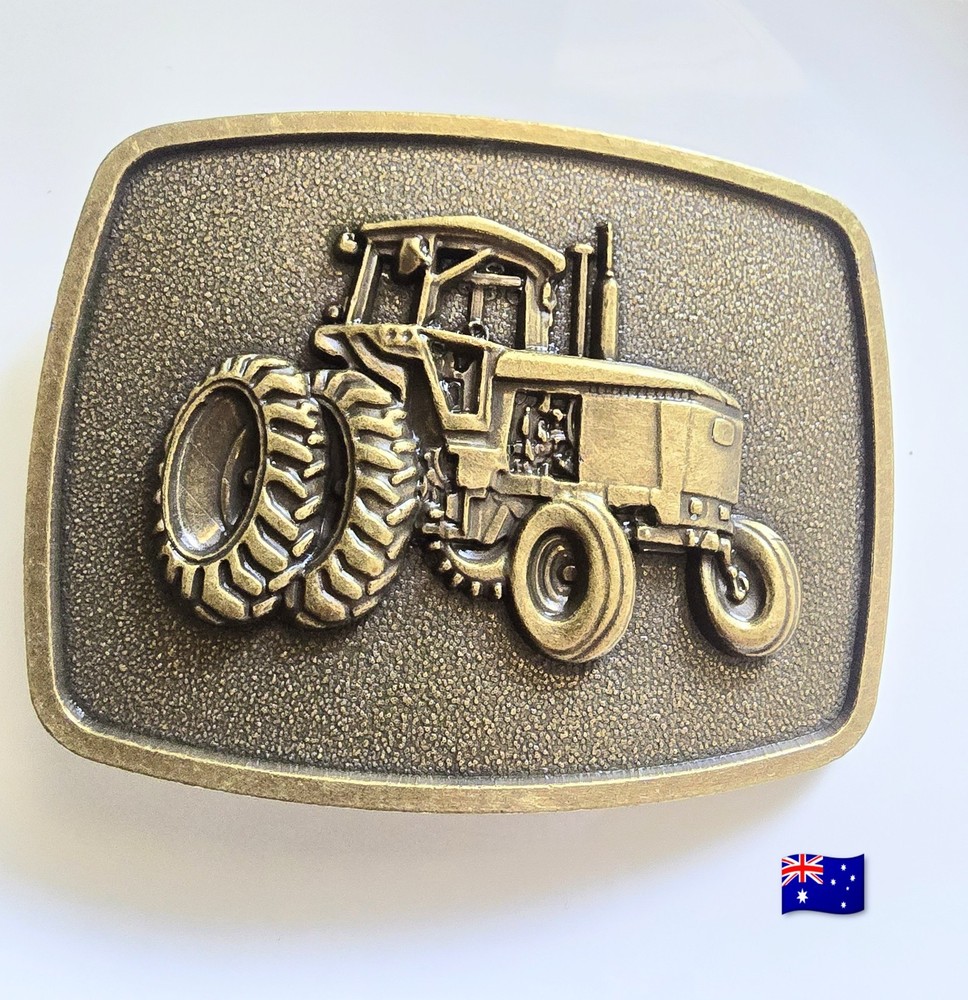 1pce – Tractor Metal Bronze Colour Metal Belt Buckle 6.2x8cm Suit 4cm Belt Width