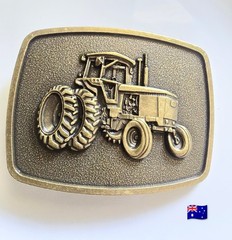 1pce – Tractor Metal Bronze Colour Metal Belt Buckle 6.2x8cm Suit 4cm Belt Width
