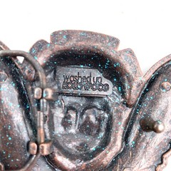 Washed Up Hollywood Angel Metal Belt Buckle Grunge Skull Punk Biker
