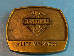 Handyman Jack of all trades carpenter builder plumber electrician Belt Buckle