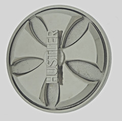 Vintage Spinner Belt Buckle Hustler Silver Metal Men Women Western Cowboy Rodeo