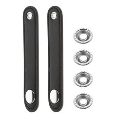 2Pcs Reusable Black Accordion Bellows Buckle Straps for Universal Instruments