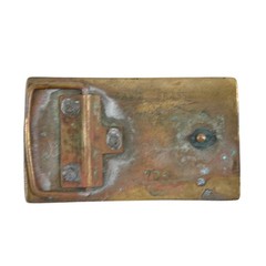 Vintage Colt Revolvers Solid Brass Belt Buckle Worlds Right Arm Retro 705 Moto
