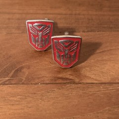 Transformers Movie Autobot Enamel Metal Cufflinks (S3.8)