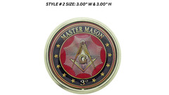 Vintage Mason Masonic Fraternal Compass Masonry Freemasonry Master Belt Buckle