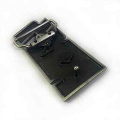 KISS Belt Buckle logo Chrome silver Gene Paul Ace Peter Zinc Alloy rock metal