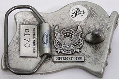 BELT BUCKLES Texas State Flag The Lone Star Silver Red White Blue Rectangle NWOT
