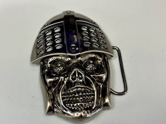 Knights Helmet & Skull Belt Buckle Medieval Armor Design Belt Buckle
