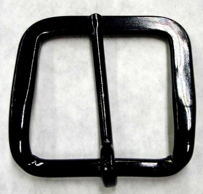 Lot of 100 Pieces Plain Belt Buckles 1-1/2&Prime; inch Black Nickel Plated Steel 1.5&Prime;
