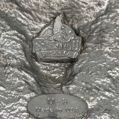 VTG 1992 Siskiyou Belt Buckle Mens Silver Steer Skull Buffalo USA Made M-8