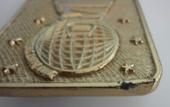 Vintage DMI DART MART INTERNATIONAL Metal Belt Buckle~Darts