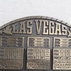 Belt Buckle – Pacific Brass and Buckle Indiana Metal Craft 1983 Las Vegas Slots