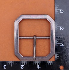 Mens Rectangle Heavy Duty Strong Retro Center Bar Pin Belt Buckle Fit 45mm Strap