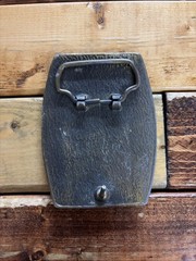 Vintage Dodge Van Solid Brass Belt Buckle 70s Hippie