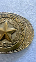 Vintage « The State Of Texas » The Great American Buckle Co. Belt