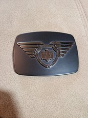 German Military Eagle Design Belt Buckle By Chrome # 6172 In Black